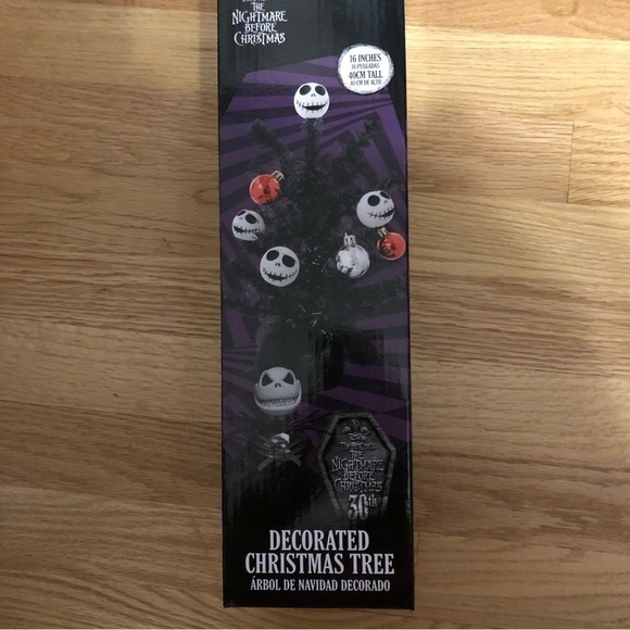 Nightmare Before Christmas Decorative Mini Tree NEW Jack Skellington Black